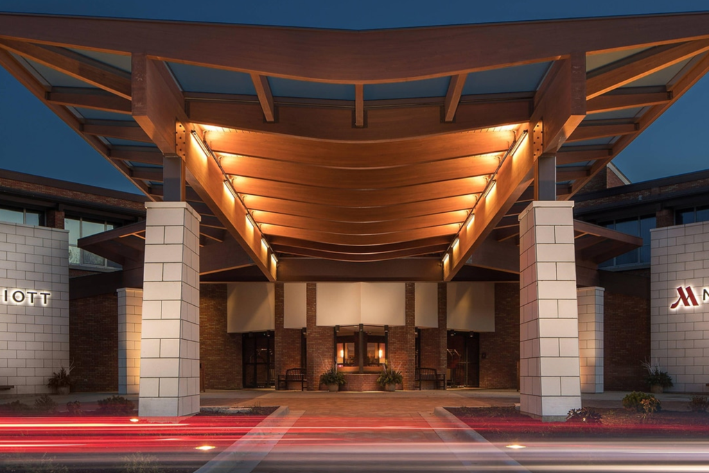 Marriott Hotel entrance 